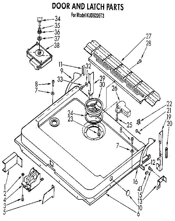 DOOR AND LATCH