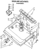 Door and latch