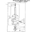 KitchenAid KAWE760WAL2 brake and drive tube diagram