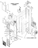 Cabinet and body assembly