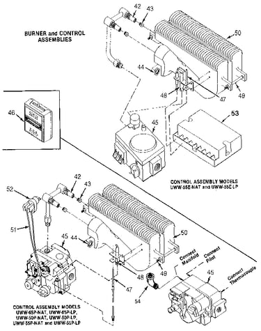 Burner and control assemblies