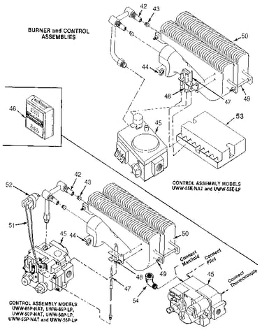 Burner and control assemblies