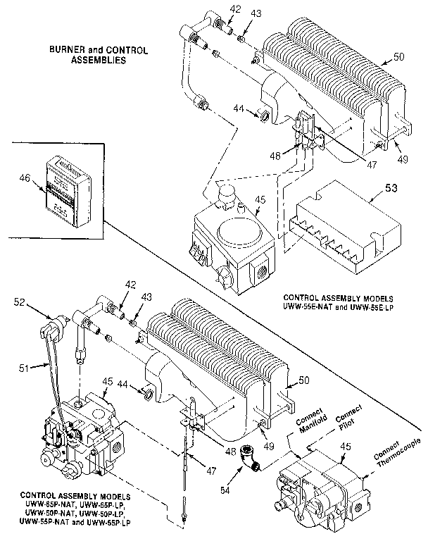 BURNER AND CONTROL ASSEMBLIES