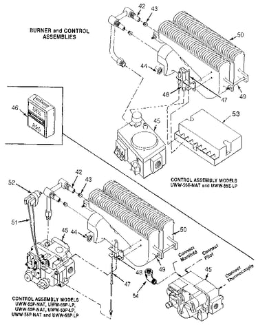 Burner and control assemblies