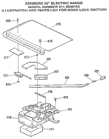 Door lock section