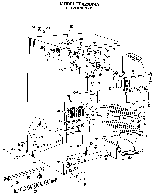 Freezer section