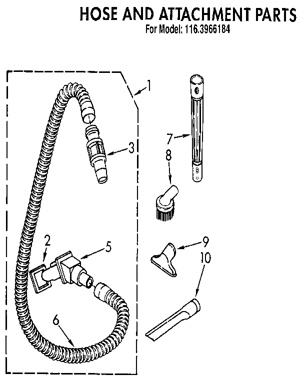Hose and attachment