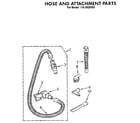 Kenmore 1163926583 hose and attachment diagram