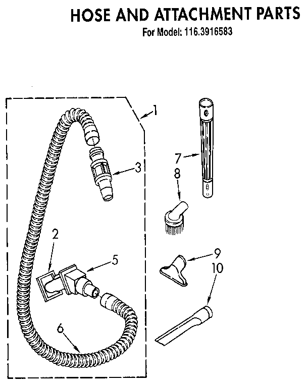 Hose and attachment