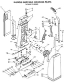 Handle and bag housing