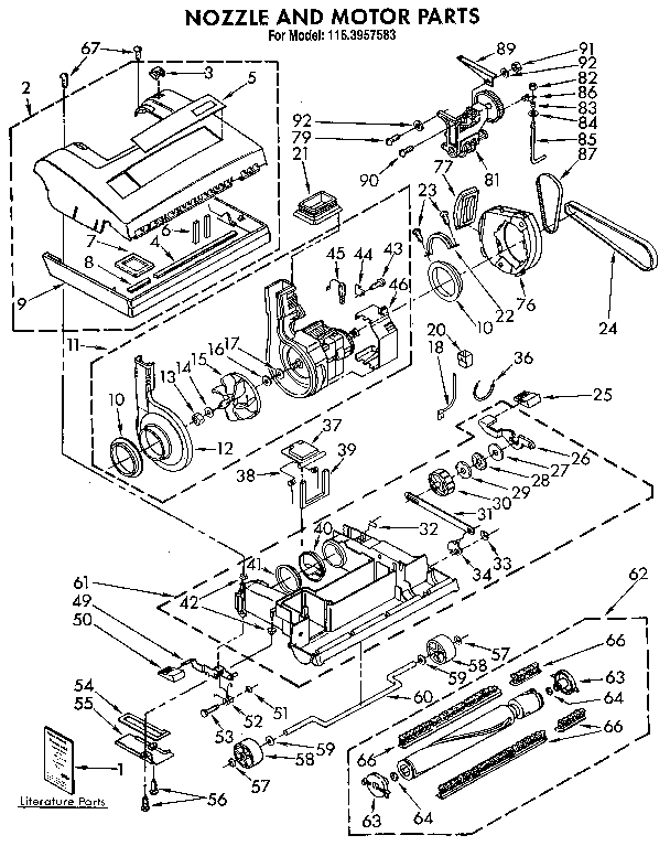 Nozzle and motor