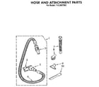 Kenmore 1163957583 hose and attachment diagram
