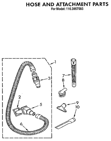 Hose and attachment