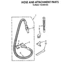 Kenmore 1163966183C hose and attachment diagram