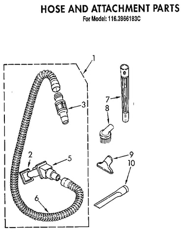 Hose and attachment