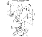 Kenmore 1163966183C handle and bag housing diagram