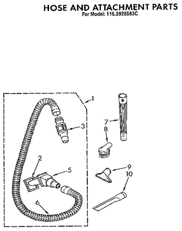 Hose and attachment