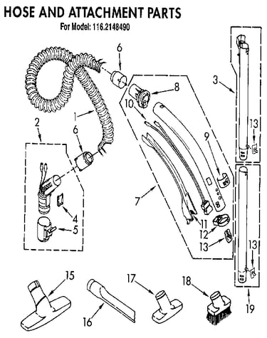 Hose and attachment