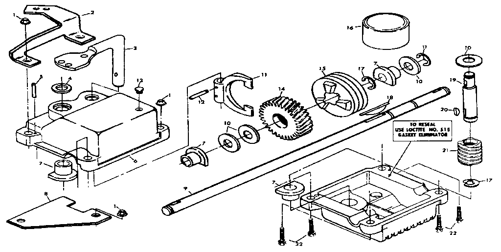 Gear case assembly