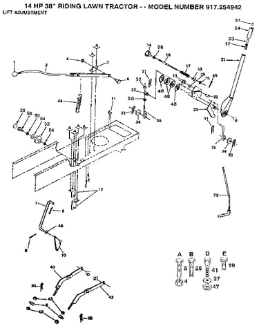 Lift adjustment