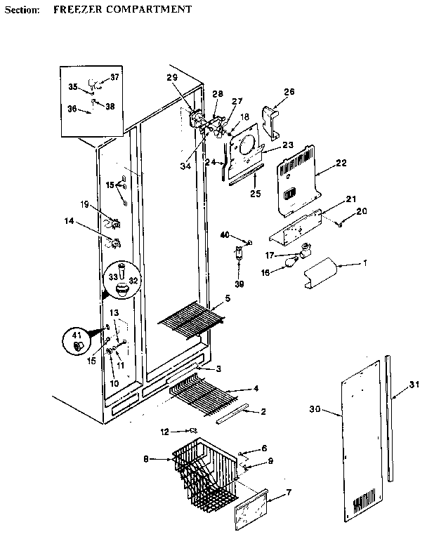 Freezer compartment