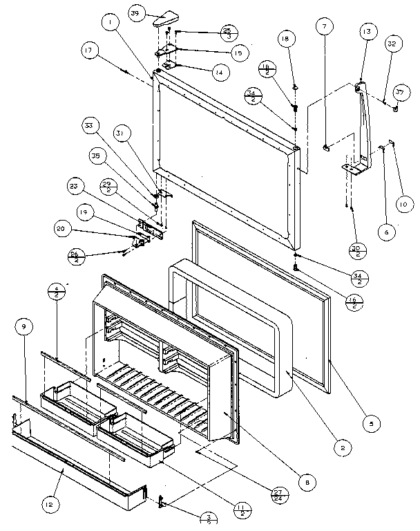 Freezer door