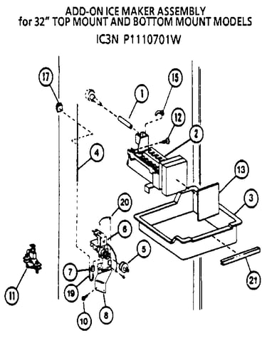Icemaker- ic3n p1110701w