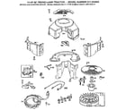 Briggs & Stratton 303777-0332-01 flywheel assembly and blower housing diagram