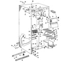 GE TFX20DLR freezer section diagram