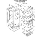 Kenmore 1069512311 refrigerator liner diagram