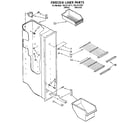Kenmore 1069512311 freezer liner diagram