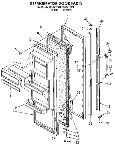 Refrigerator door