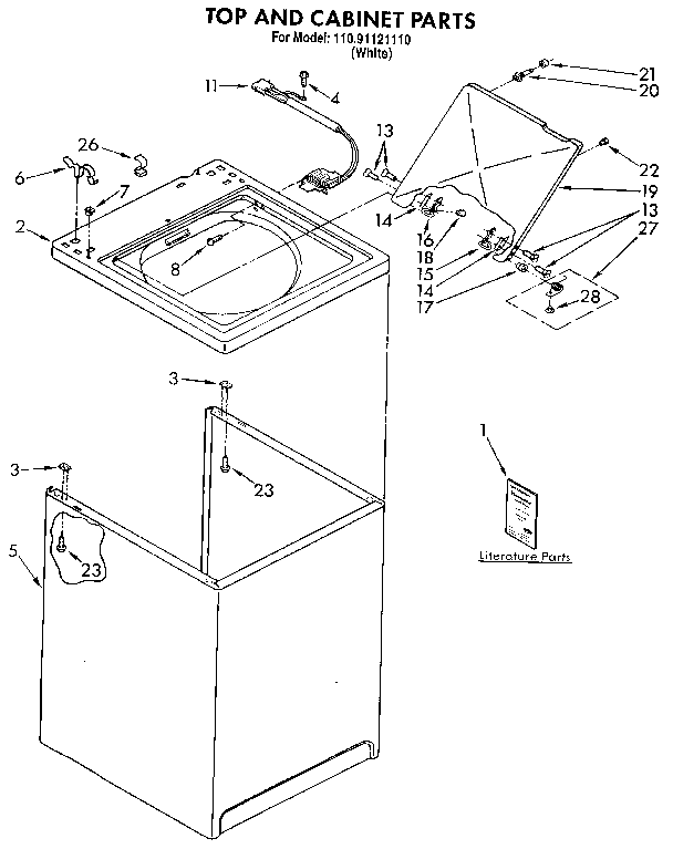 Top and cabinet
