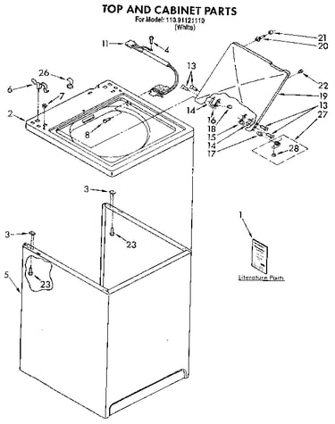 Top and cabinet