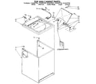 Kenmore 11082467840 top and cabinet diagram