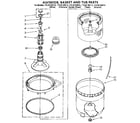 Kenmore 11092180110 agitator, basket and tub diagram