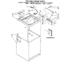 Kenmore 11082891130 top and cabinet diagram