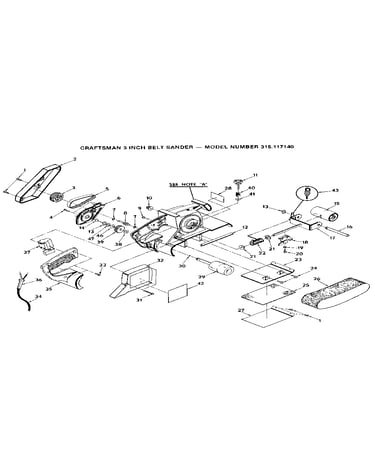 Gear and platen assembly