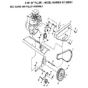 Craftsman 917298351 belt guard and pulley assembly diagram