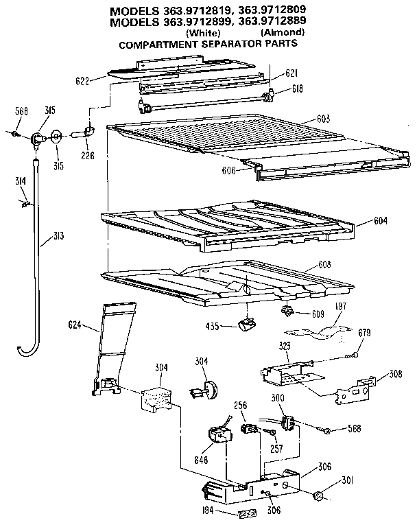 COMPARMENT SEPARATOR/DIVIDER BLOCK