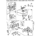 Briggs & Stratton 130202-3280-01 air cleaner, fuel tank, and carburetor assembly diagram