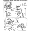 Briggs & Stratton 130202-3280-01 air cleaner, fuel tank, and carburetor assembly diagram