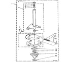 Whirlpool LA5500XTF1 brake and drive tube diagram