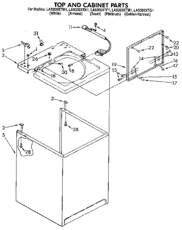 Top and cabinet