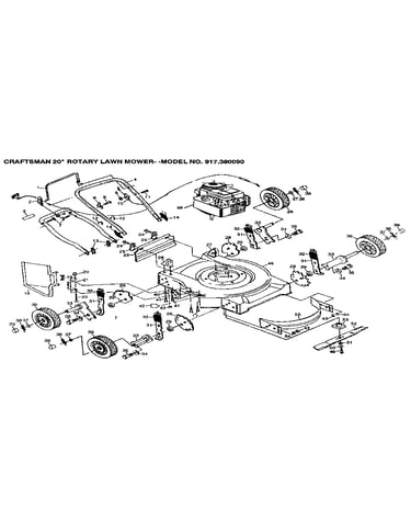Craftsman 20" rotary lawn mower