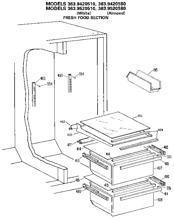 SHELVES AND ACCESSORIES