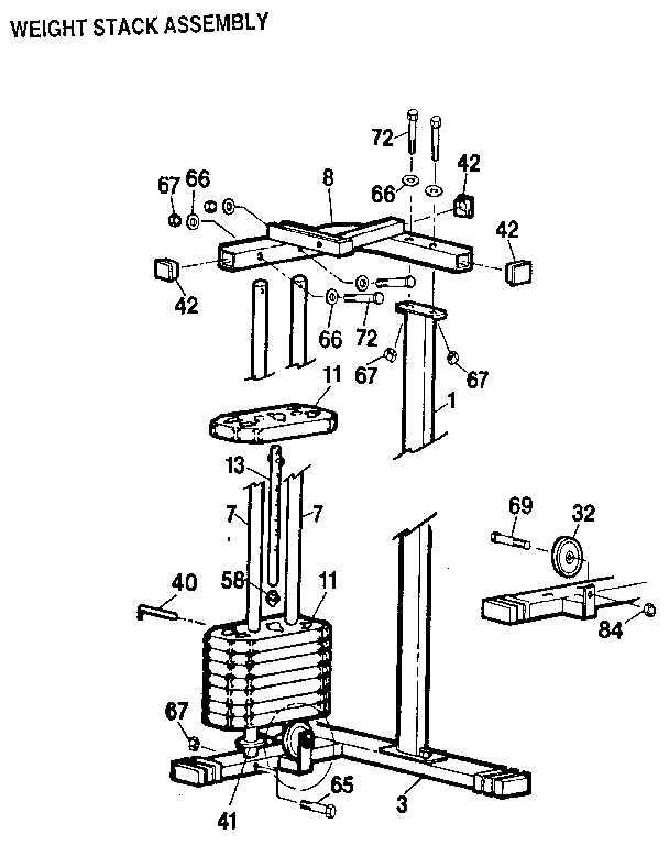 WEIGHT STACK ASSEMBLY