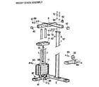 Weider E5500 weight stack assembly diagram