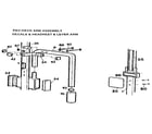 Weider E5500 pec-deck arm assembly decals & headrest & lever arm diagram