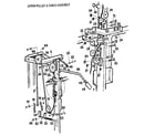 Weider E5500 upper pulley & cable assembly diagram